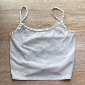 white tank top, size M, Forever 21